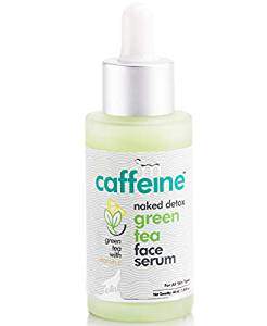 mCaffeine Naked Detox Green Tea Face Serum | Hydration| Vitamin C, Hyaluronic Acid | All Skin | Paraben & Mineral Oil Free | 40 ml 