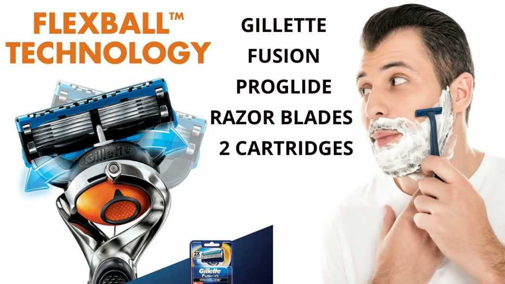 Gillette Fusion Proglide Flex Ball Manual Shaving Razor Blades - 2 Cartridges